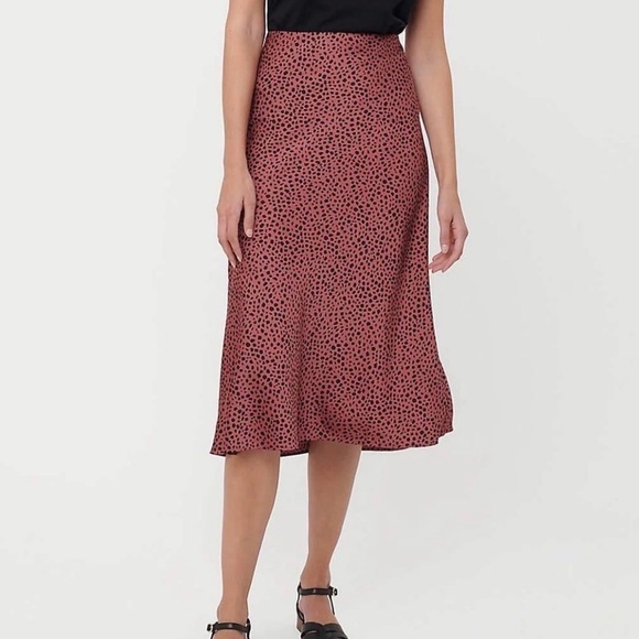 NWT LOFT Animal Print Pull On Midi Skirt - Picture 1 of 5